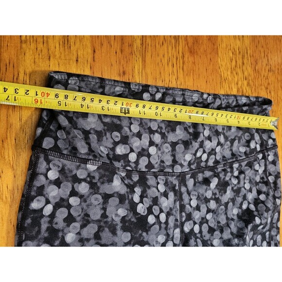 Athleta Leggings Womens Black Gray Chaturanga Mid Rise Gym Pull On Size L - Picture 11 of 11